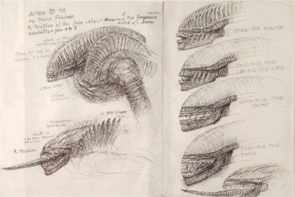 Drawings for Alien 3 - 40 x 60 cm - Pencil & ink on paper / 1990